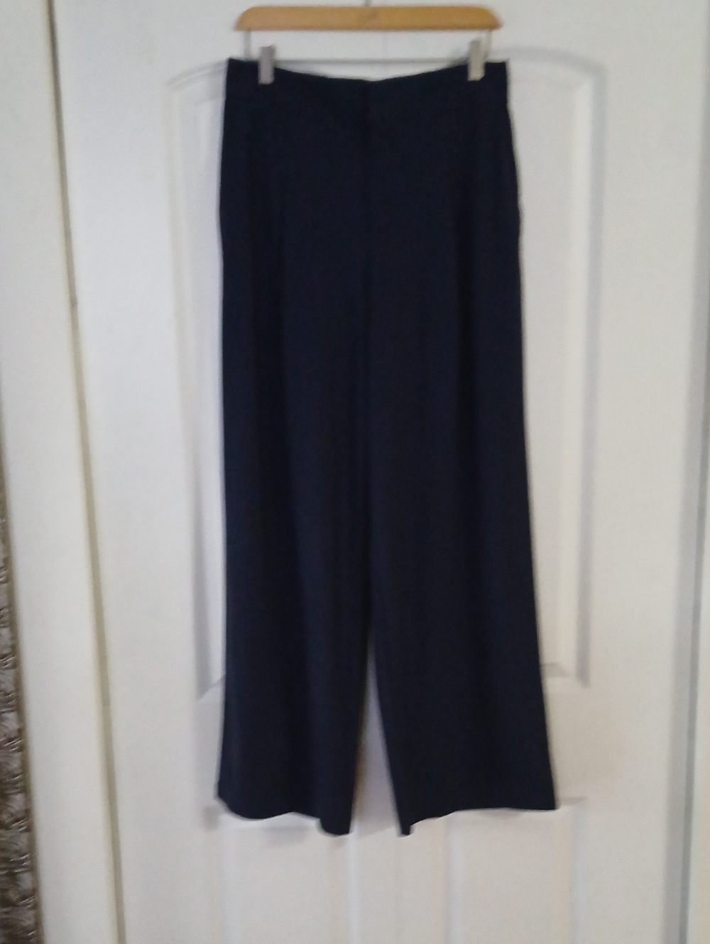 Athleta Navy Wide-Leg Trousers